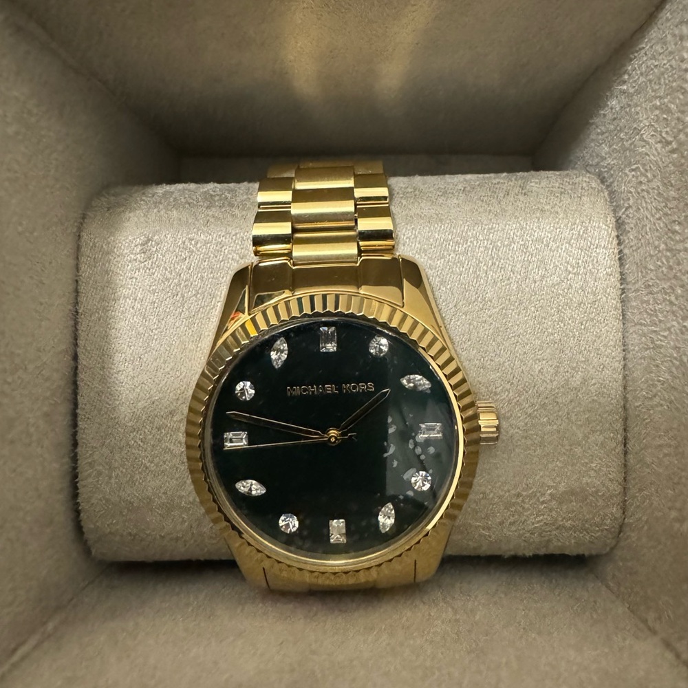 Michael Kors Gold and Green Women’s Watch